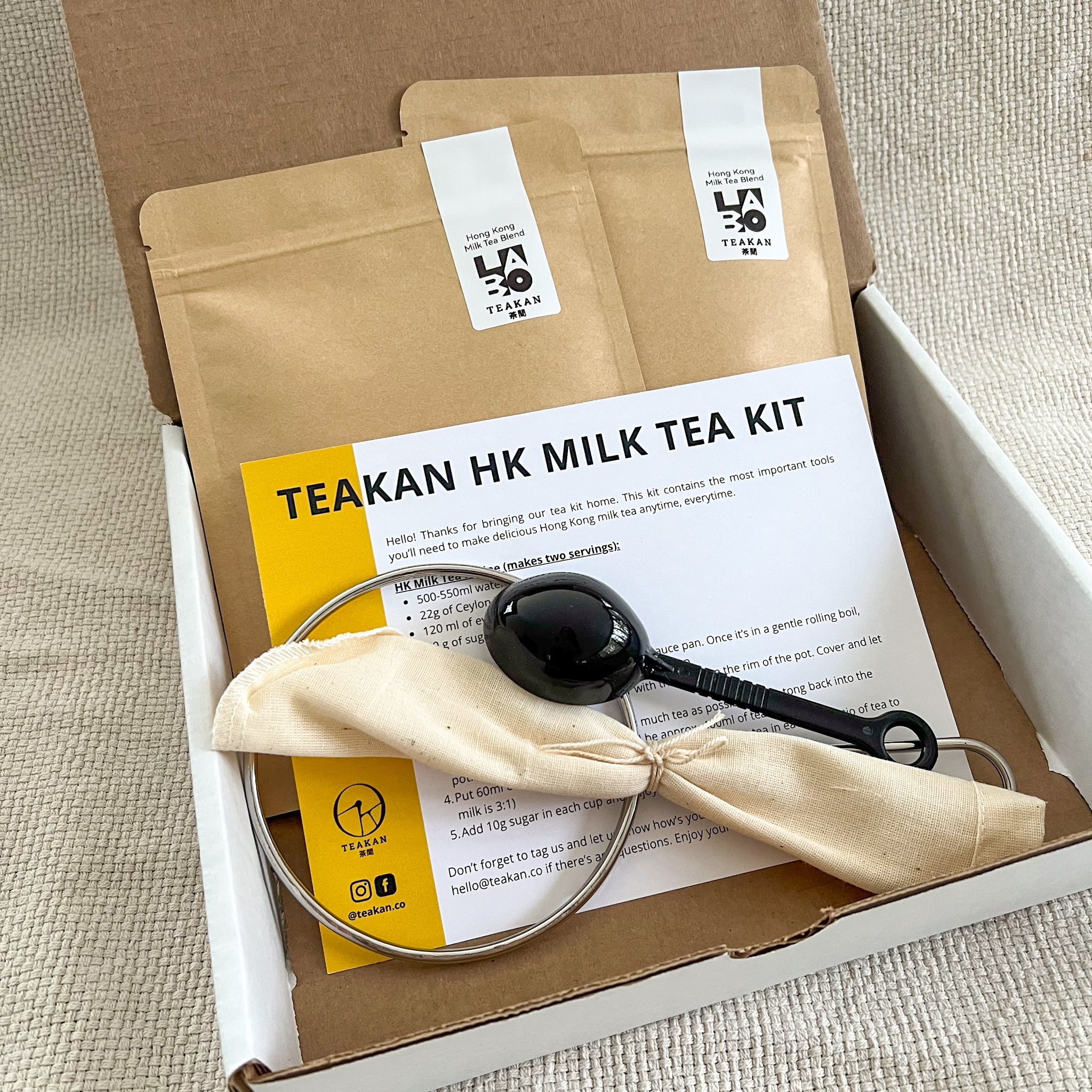 Ms Kit Tea HK Milk Tea Kit & Refills – Teakan Tea Company